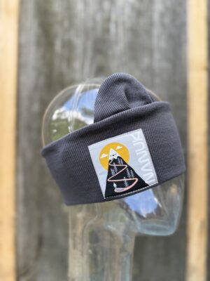 Dark grey bear headband