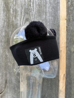 Black bear headband - cozy ears