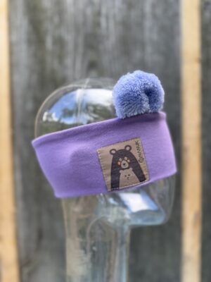 Violet bear headband – cozy ears