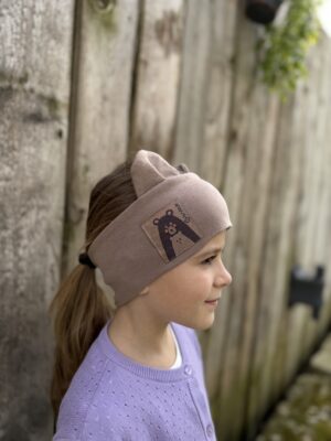Brown bear headband