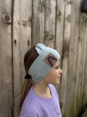 Mint bear headband