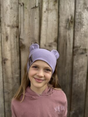 Violet bear headband