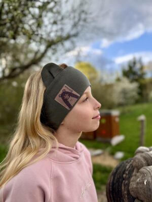 Khaki bear headband