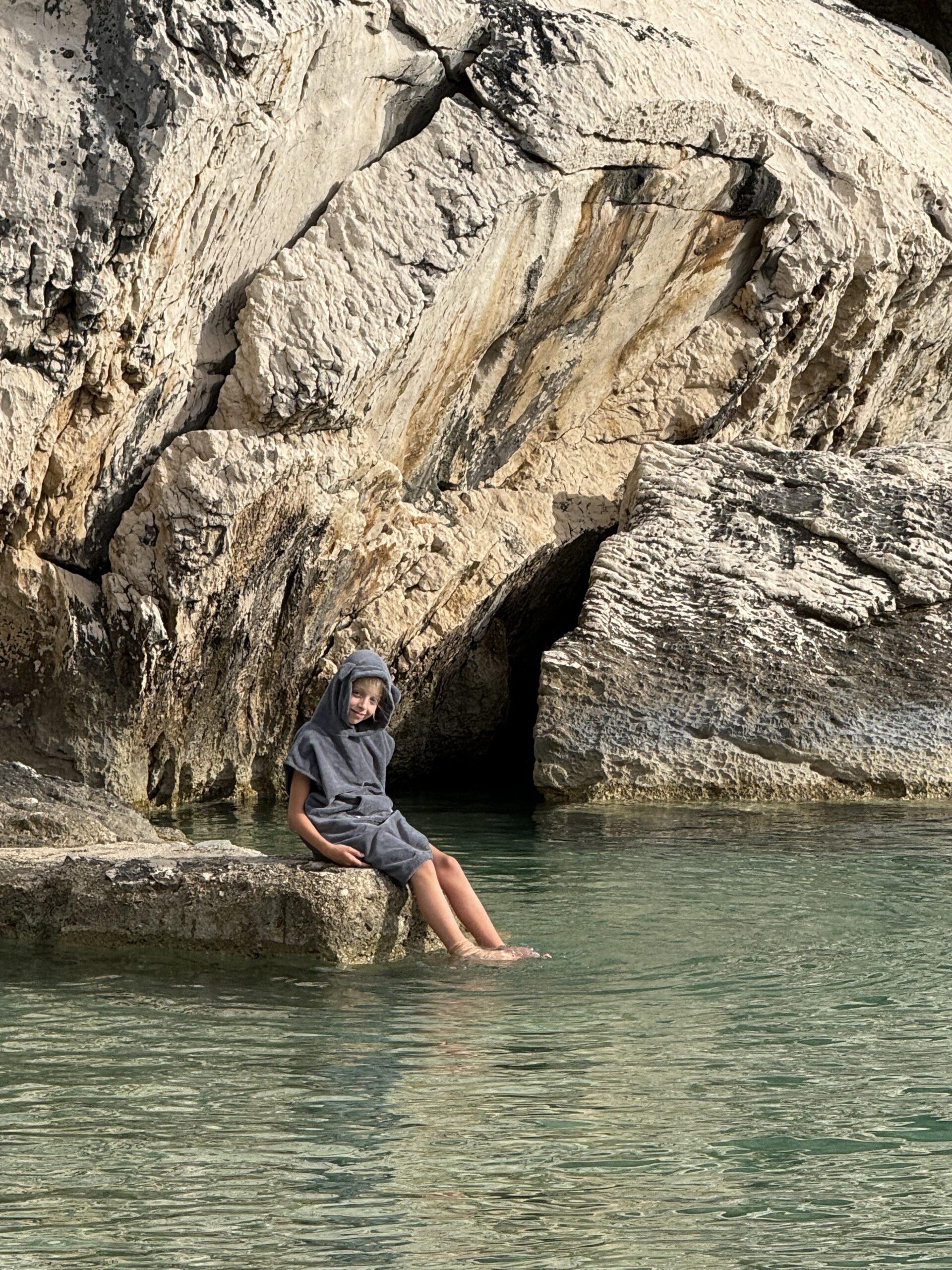 Bamboo Bear Grey poncho – Obrázok 4