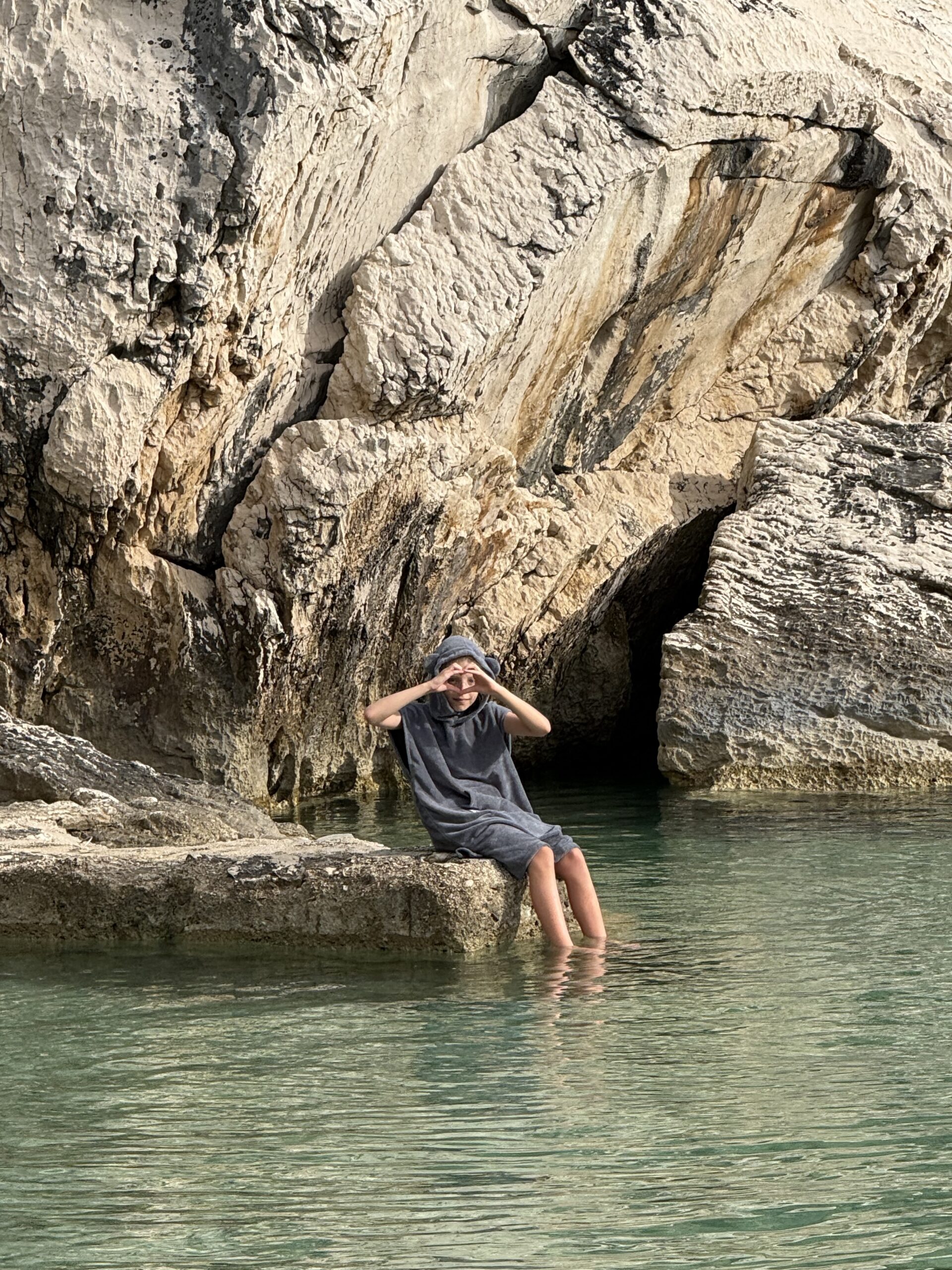 Bamboo Bear Grey poncho – Obrázok 8