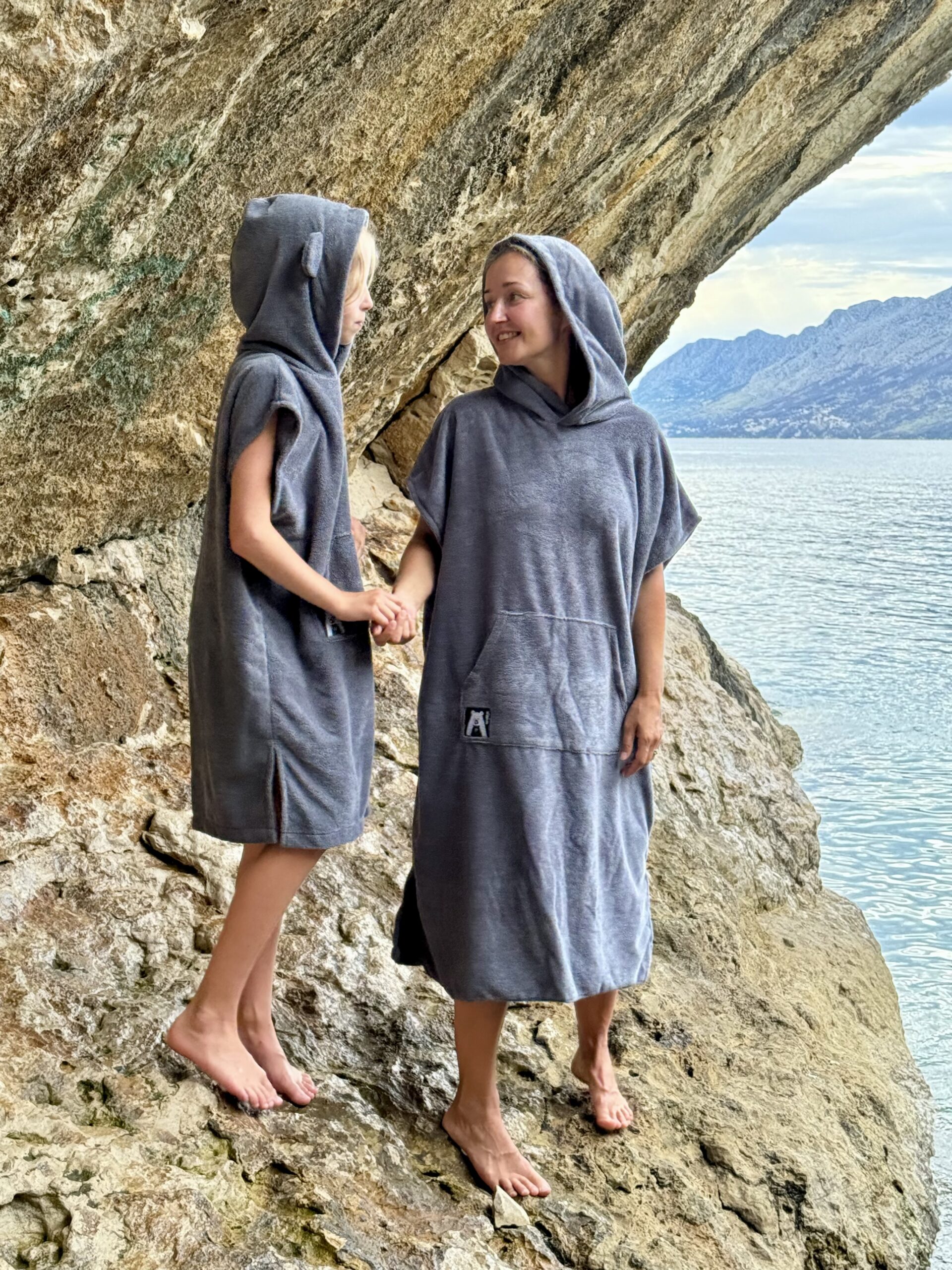 Bamboo Bear Grey poncho – Obrázok 11